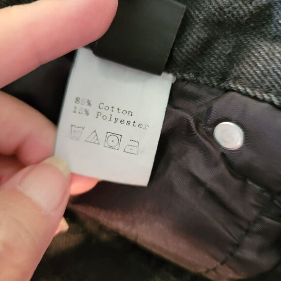 Black Jeans Womens Distressed Straight-Leg Denim Jeans Size Small JJ1598 - Picture 5 of 6